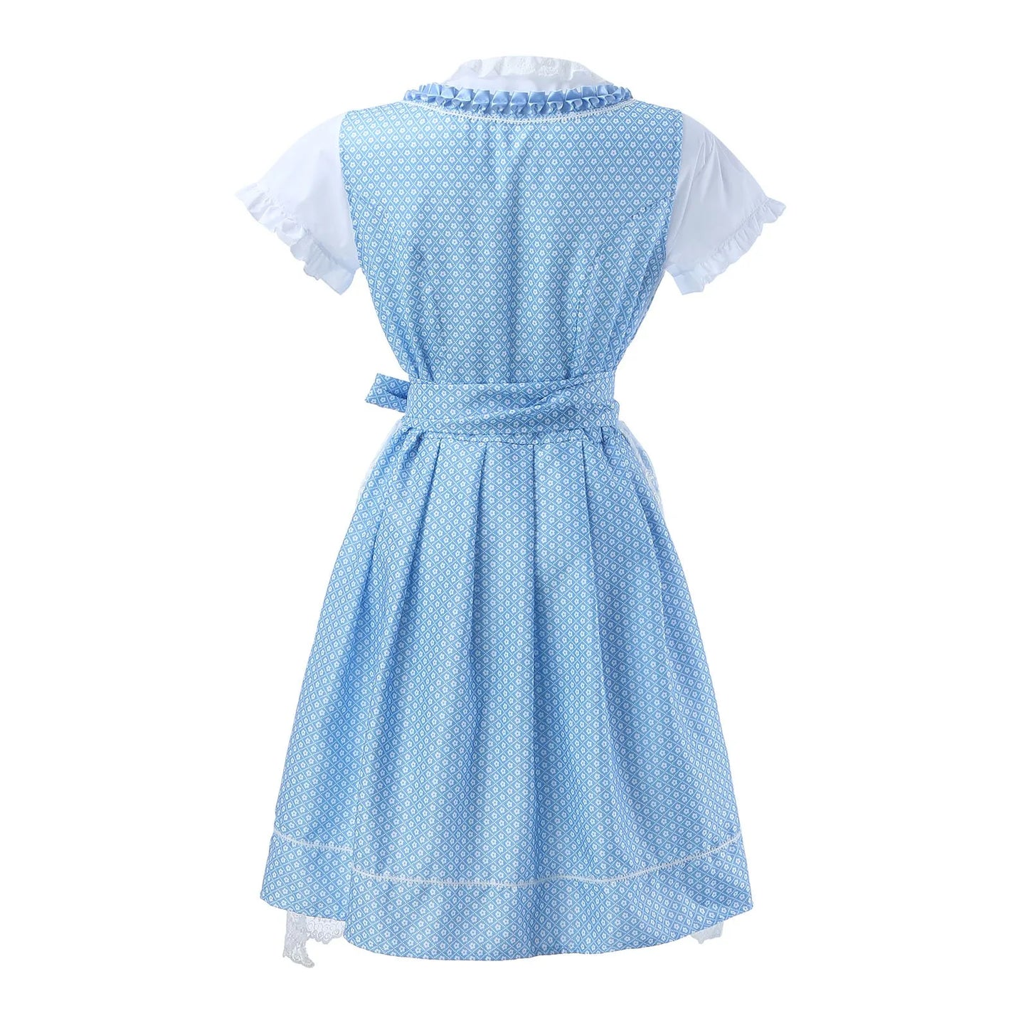Blauwe Dirndl Jurk Dames – Traditioneel Oktoberfest Kostuum