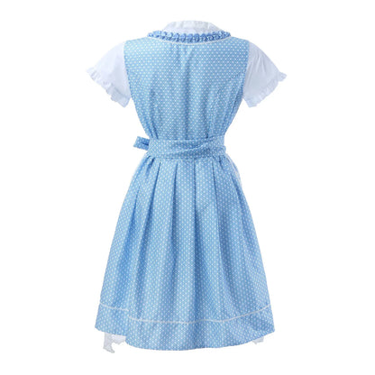 Blauwe Dirndl Jurk Dames – Traditioneel Oktoberfest Kostuum