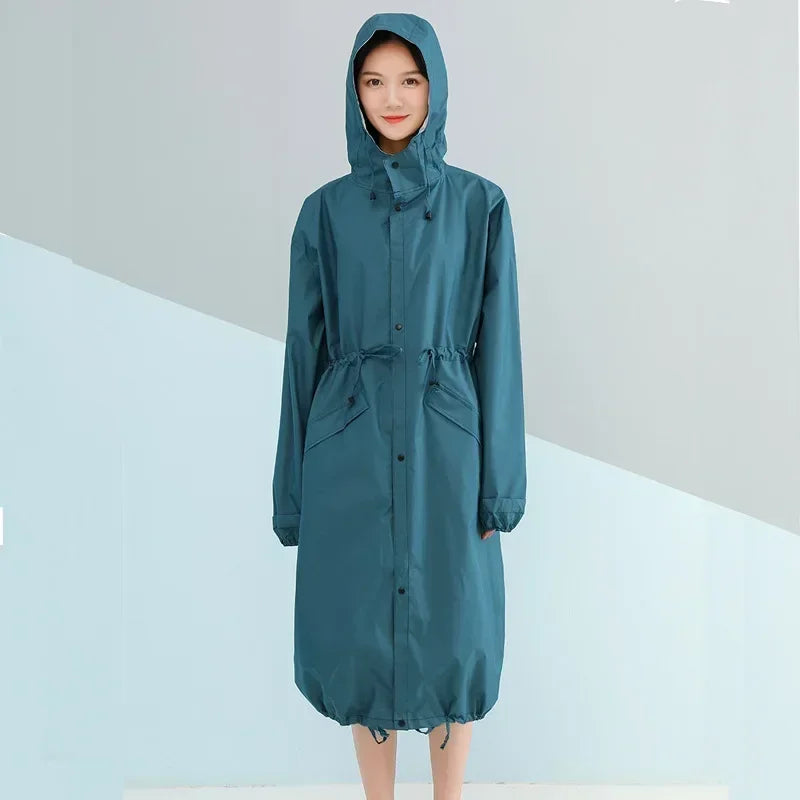 Dames Regenjas Lang | Trenchcoat met Capuchon