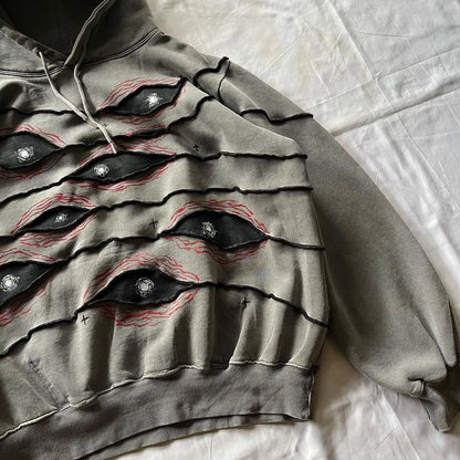 Hoodie Heren | Streetwear Patchwork Design