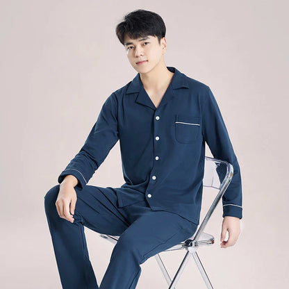 Reece - Winter Katoenen Pyjama Set voor Mannen
