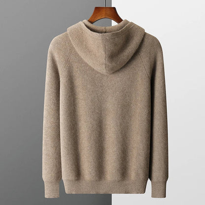Leroux Vest Heren | Gebreid met Capuchon & Ritssluiting