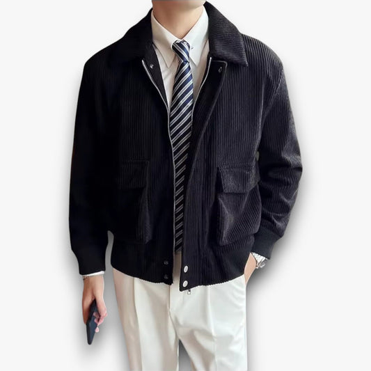 Tussenjas Heren | Corduroy & Ritssluiting