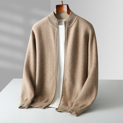 Steve Heren Vest | Gebreid met Rits
