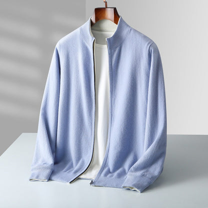Steve Heren Vest | Gebreid met Rits