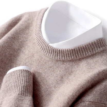 Cameron - Heren Merino Wollen Crewneck Sweater