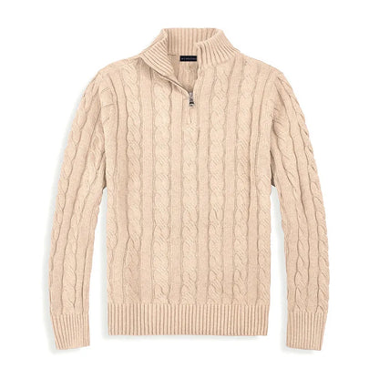 Enzo Trui Heren | Half Zip & Kabelpatroon