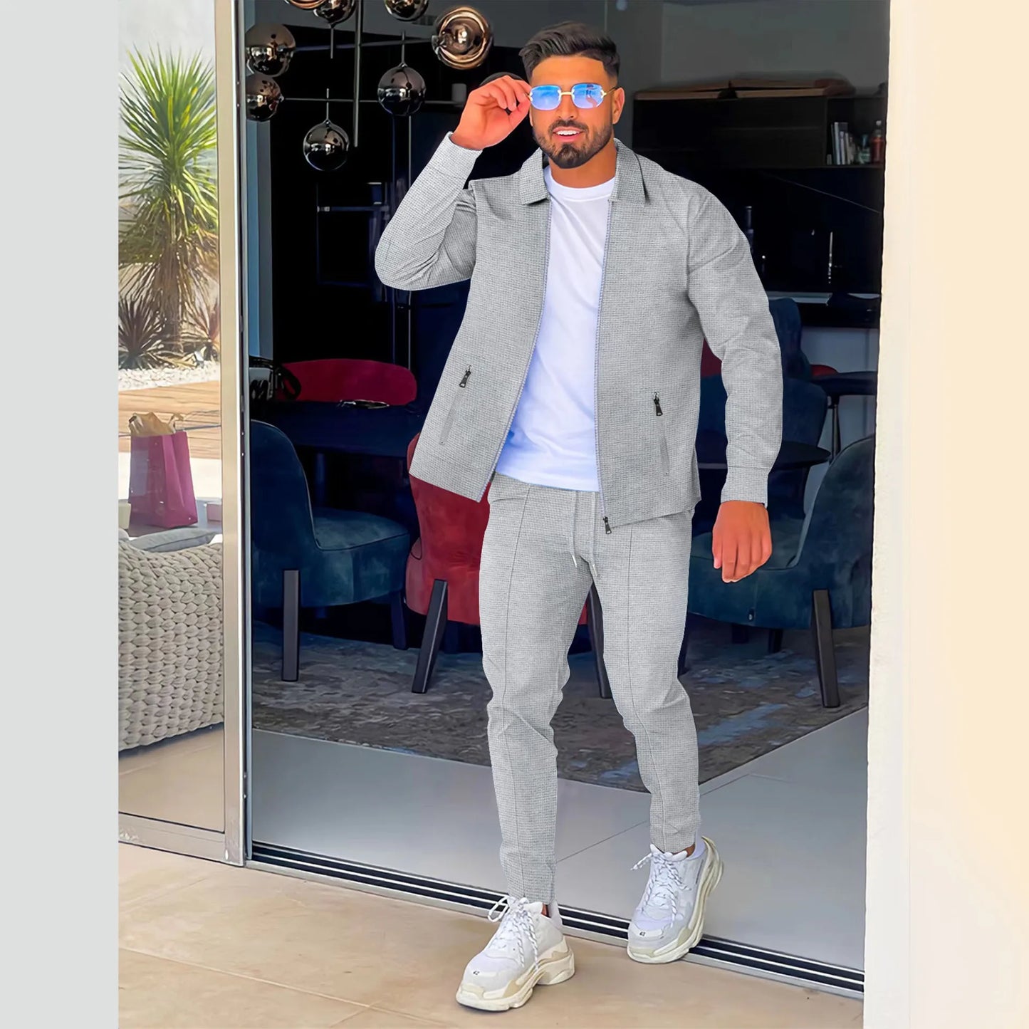 Trainingspak Heren | Ritsvest & Broek voor Dagelijks Gebruik