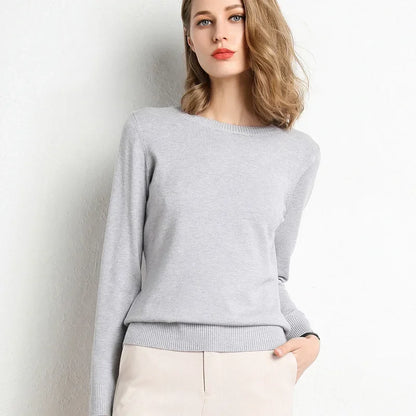 Trui Dames | Lange Mouw & Ronde Hals