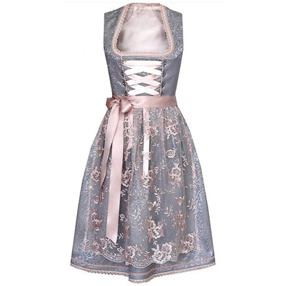 Dames Oktoberfest Dirndl Jurk | Midi met Schort