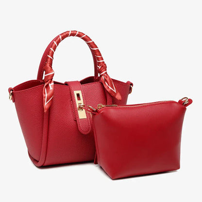 Valentia - Luxe Handtas met Zijde Detail