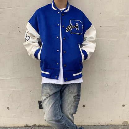 Heren Varsity Jack – Sportieve Bomberjas met College Look