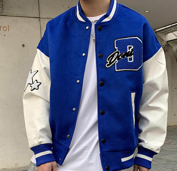 Heren Varsity Jack – Sportieve Bomberjas met College Look