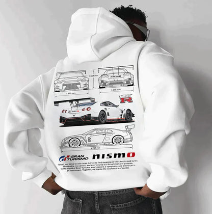 Unisex Hoodie met Porsche Print | Oversized Fit