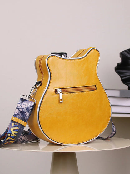 Gitaar crossbody tas dames – unieke rock-stijl handtas met verstelbare strap