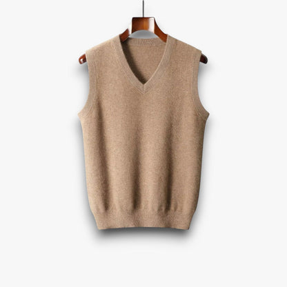 Elric - Luxe Kasjmier Mouwloos Vest voor Heren
