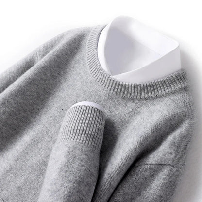 Cameron - Heren Merino Wollen Crewneck Sweater