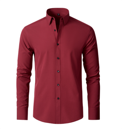 Slim Fit Overhemd van Stretchstof voor Heren – Strak & Comfortabel