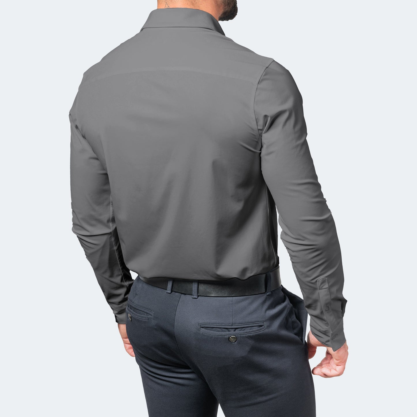 Slim Fit Overhemd van Stretchstof voor Heren – Strak & Comfortabel