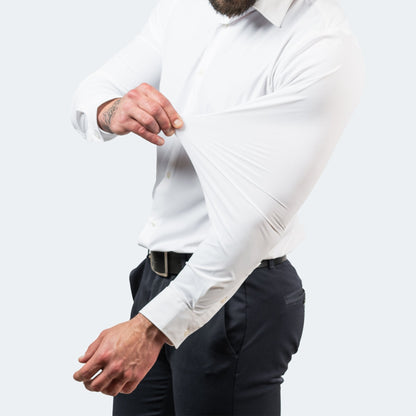 Slim Fit Overhemd van Stretchstof voor Heren – Strak & Comfortabel