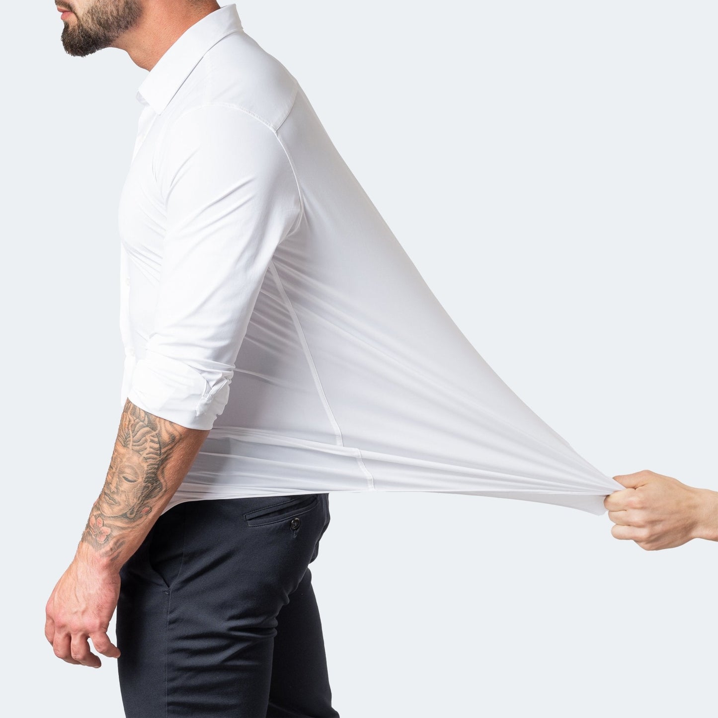 Slim Fit Overhemd van Stretchstof voor Heren – Strak & Comfortabel