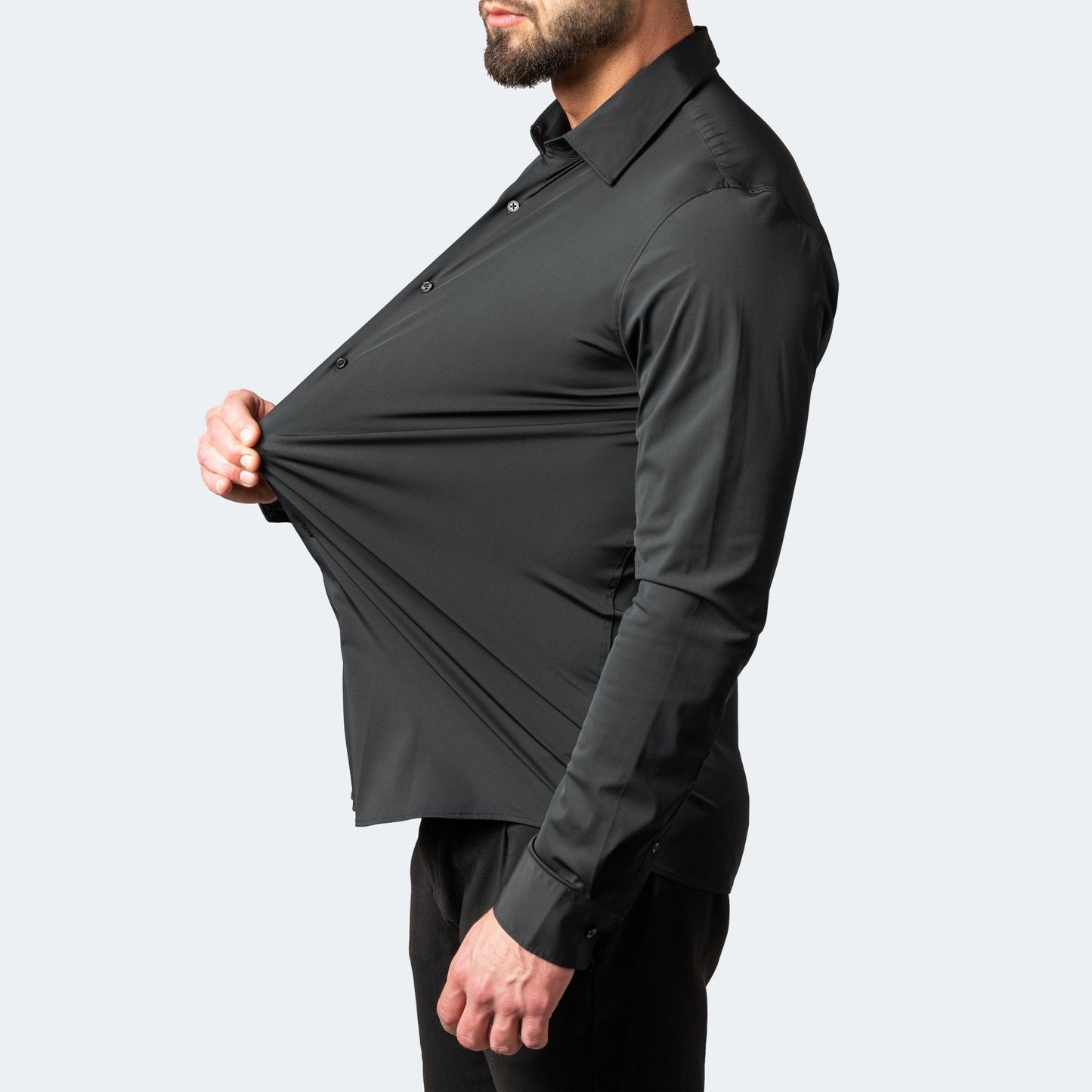 Slim Fit Overhemd van Stretchstof voor Heren – Strak & Comfortabel