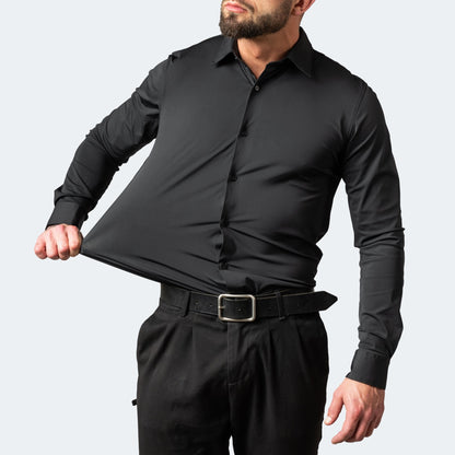 Slim Fit Overhemd van Stretchstof voor Heren – Strak & Comfortabel