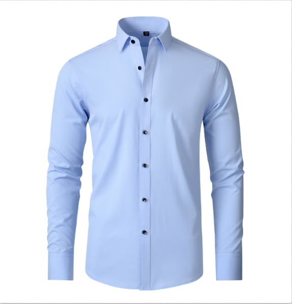 Slim Fit Overhemd van Stretchstof voor Heren – Strak & Comfortabel