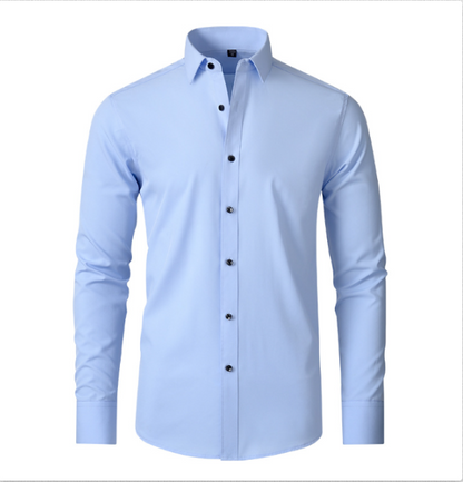 Slim Fit Overhemd van Stretchstof voor Heren – Strak & Comfortabel