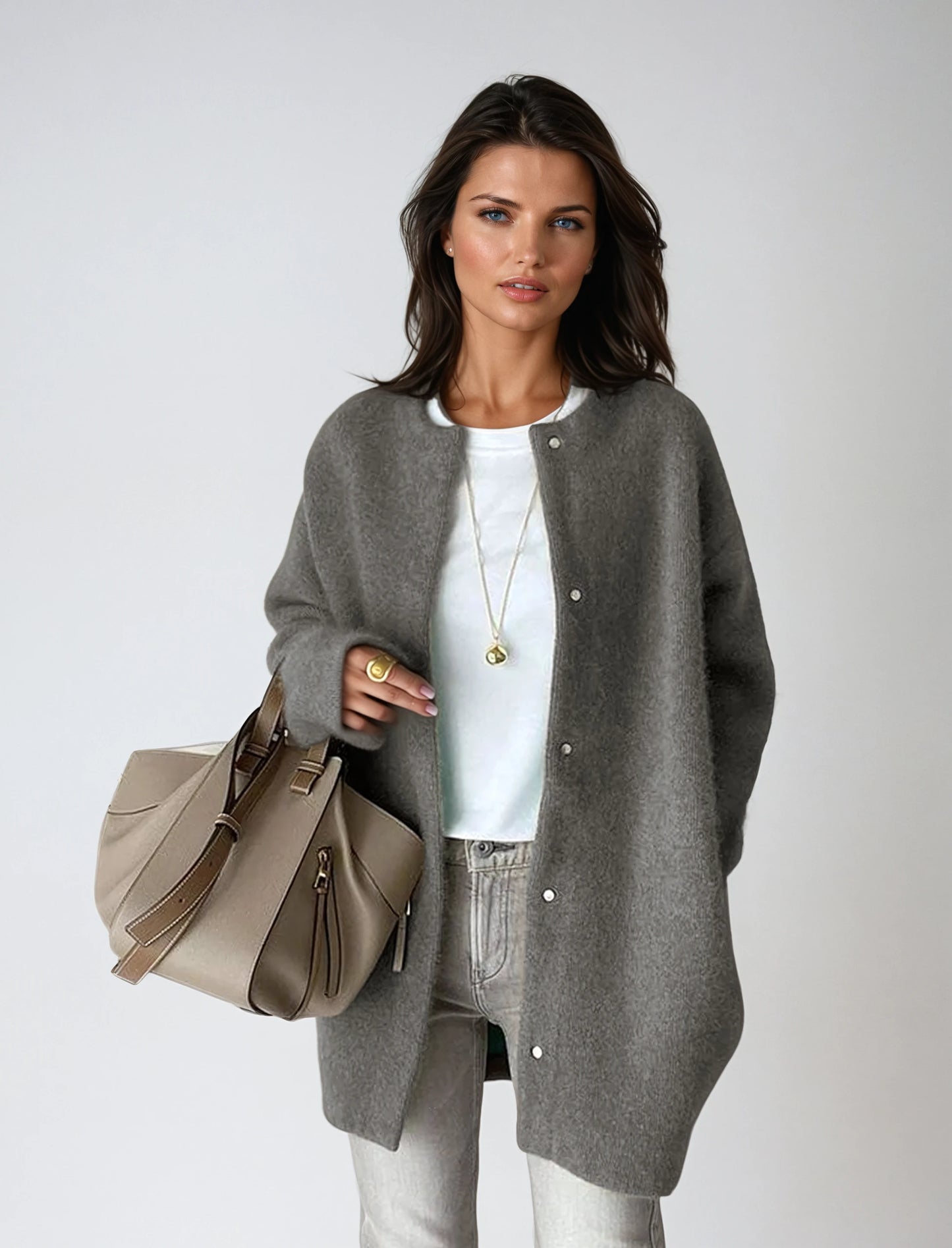 Sofia Vest Dames | Wol & Knoopsluiting