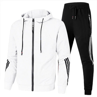 Sportief Trainingspak – Heren Joggingpak met Rits en Comfortabele Pasvorm