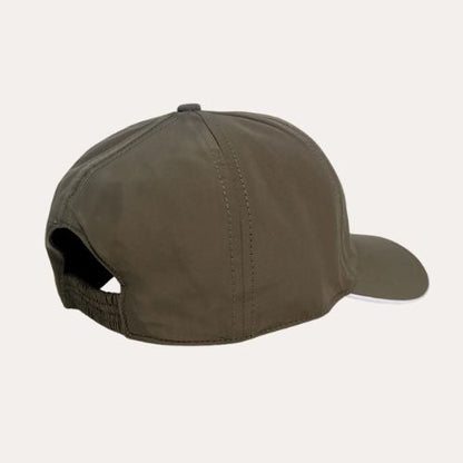 Heren baseball cap olijfgroen, verstelbare sportieve pet met gebogen klep, casual en outdoor accessoire, ademend en lichtgewicht ontwerp.