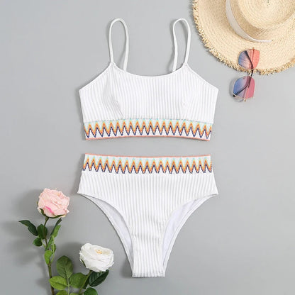 Stijlvolle Bikini met Hoge Taille