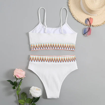 Stijlvolle Bikini met Hoge Taille