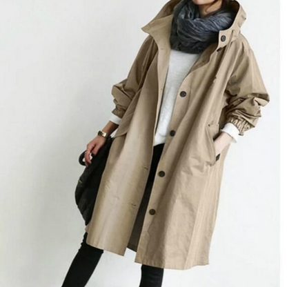 Stijlvolle Waterdichte Trenchcoat met Capuchon