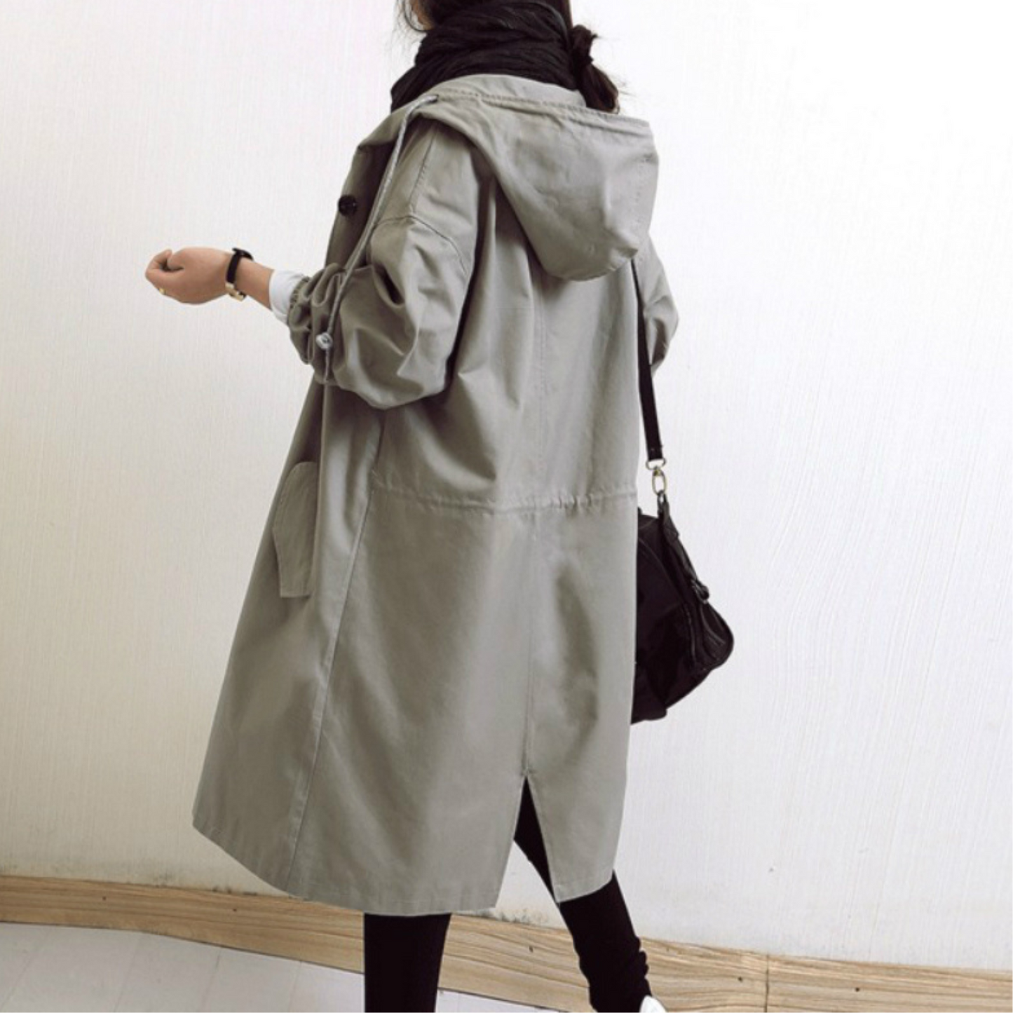 Stijlvolle Waterdichte Trenchcoat met Capuchon