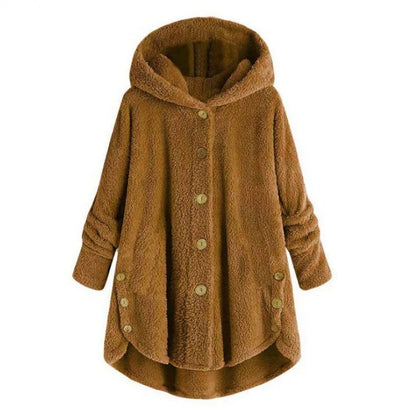 Teddy Jas Dames | Capuchon & Knoopsluiting