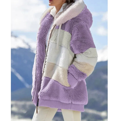Teddy Jas Dames | Gestreept & Capuchon