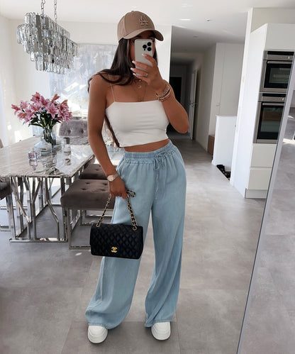 Valentina Dames Witte Top | Met Spaghettibandjes