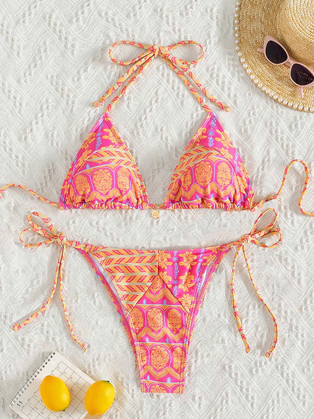 Trendy Triangel Bikini – Verstelbare en Flatterende Pasvorm