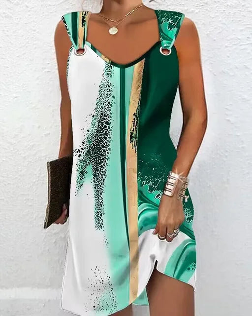 Trendy Zomerjurk met O-ring Detail