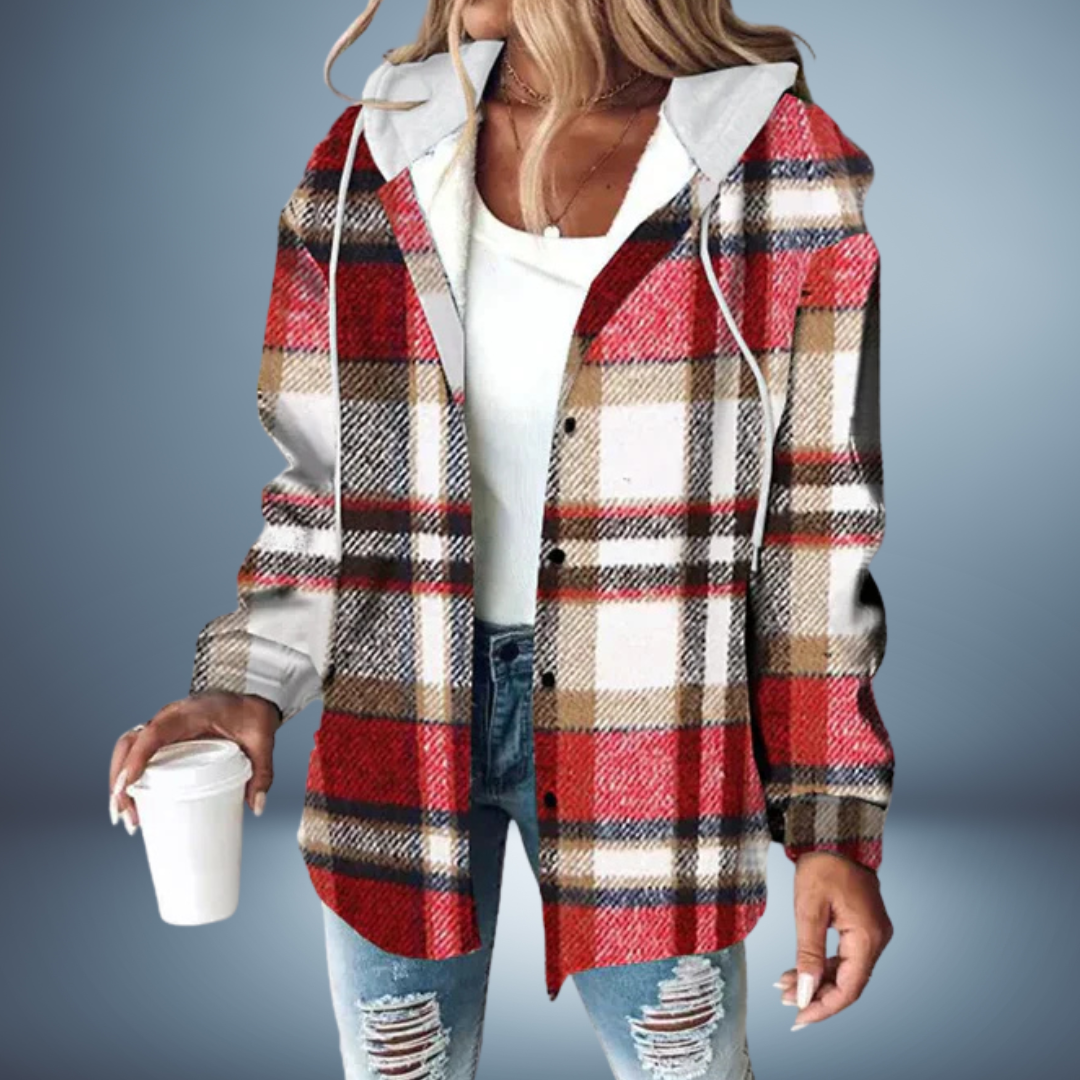 Suzy Jas Dames | Geruit met Capuchon