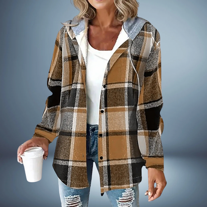 Suzy Jas Dames | Geruit met Capuchon