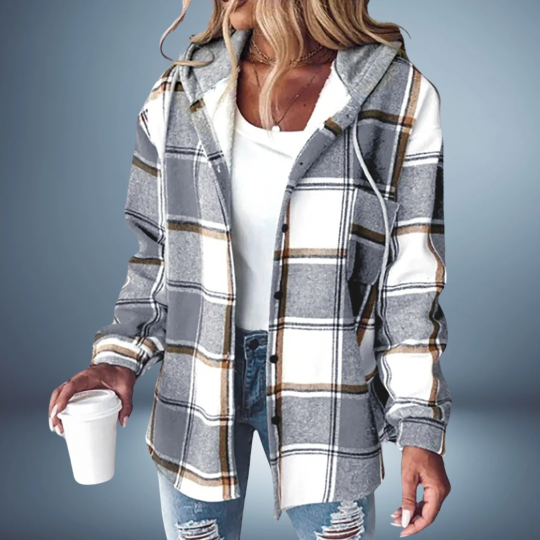Suzy Jas Dames | Geruit met Capuchon