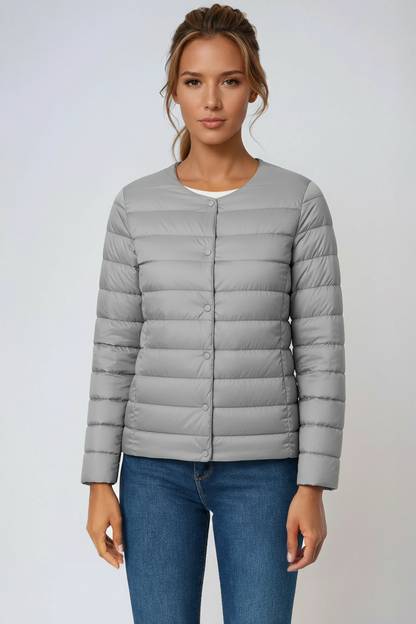 Evie Tussenjas Dames | Gewatteerd & Knoopsluiting