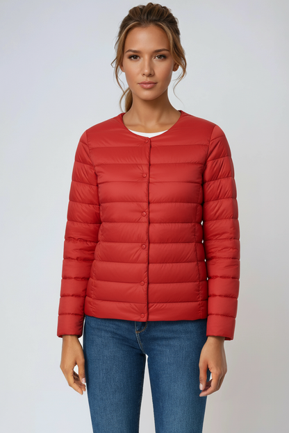 Evie Tussenjas Dames | Gewatteerd & Knoopsluiting