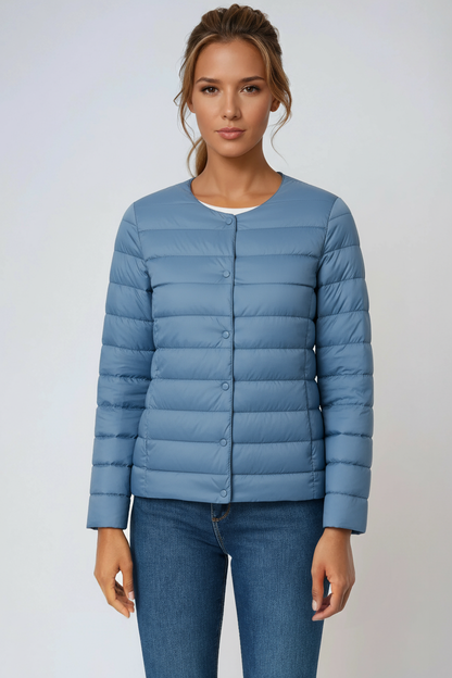 Evie Tussenjas Dames | Gewatteerd & Knoopsluiting
