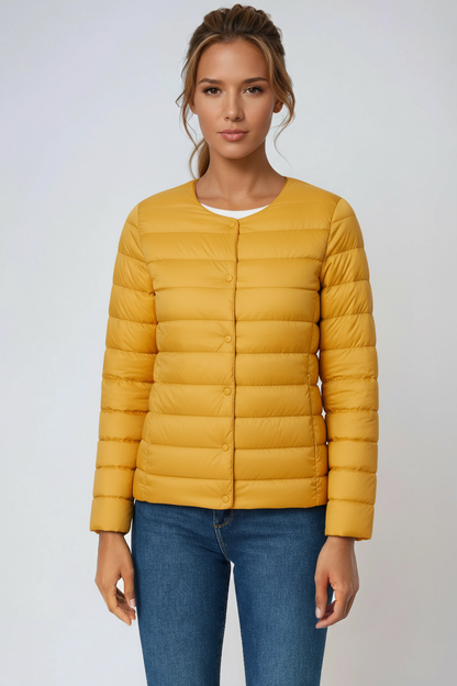 Evie Tussenjas Dames | Gewatteerd & Knoopsluiting