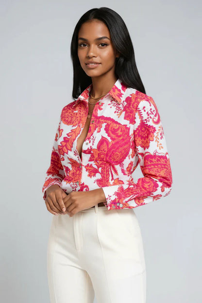 Elisa | Dames Blouse met Print