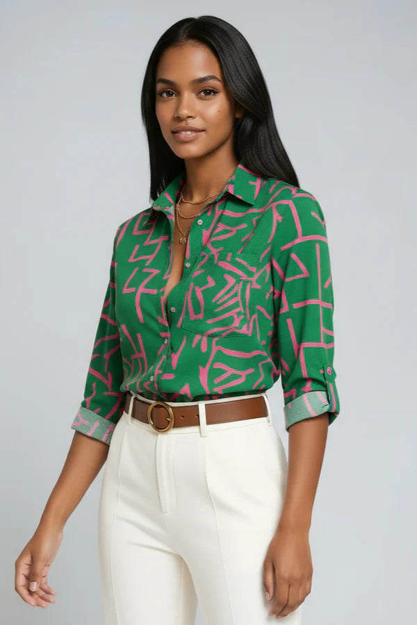 Elisa | Dames Blouse met Print